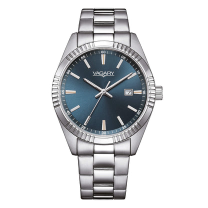 Orologio Vagary by Citizen Uomo Acciaio Timeless Quadrante Blu _IB9-115-73