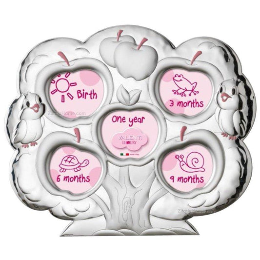 Cornice Portafoto Valenti Bambina Argento 999 Albero Mele Girl  _71503 5L
