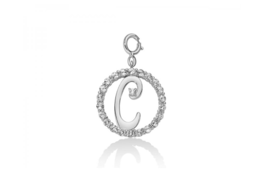 „C“-Anhänger Damen-Kollektion „MILUNA White Topaz Letters“ – PFD857-C