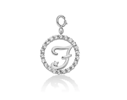 „F“-Anhänger für Damen, MILUNA White Topaz Letters-Kollektion – PFD857-F